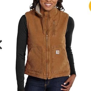 Carhartt MOCK-NECK VEST/SHERPA-LINED